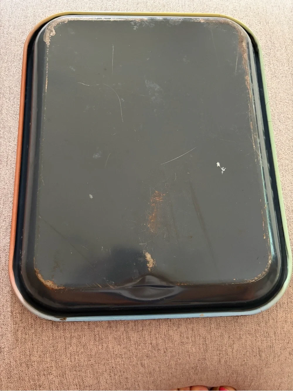 Vintage Original 1953 Coca-Cola Metal Serving Tray - 